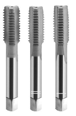 Tarauds pour filetage M8 / ISO2/6H / DIN 371 / HSS-E / poli